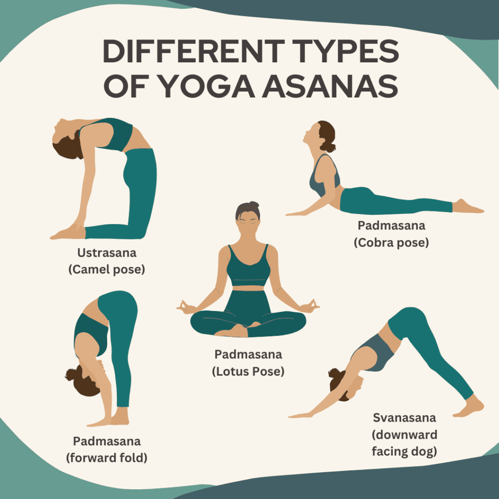 different types of yoga asanas 