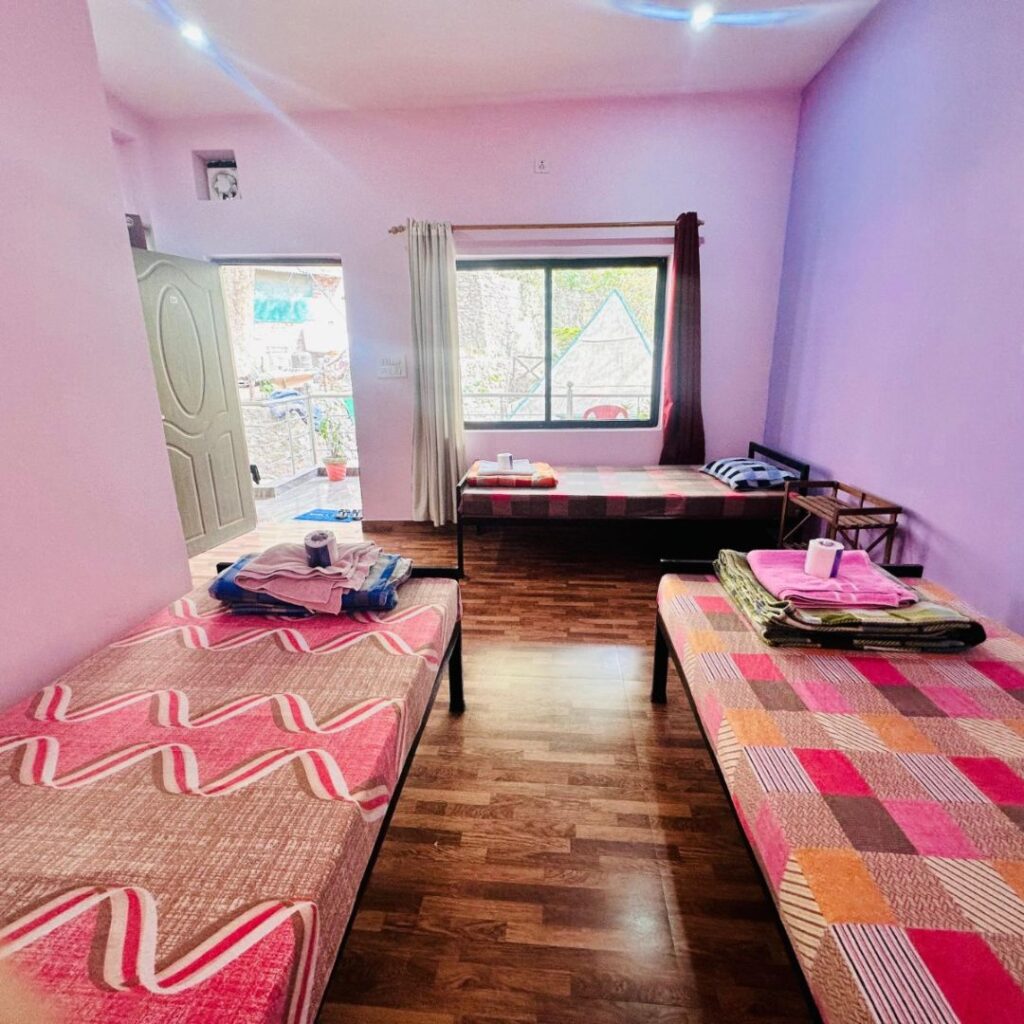 Pyramid Yogshala - yoga school in Rishikesh -Triple shared room